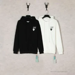 HypeYourBeast Off White Hoodie Skull Black