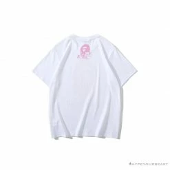 Hypeyourbeast BAPE Japan Limited Edition Pink Cherry Tree Tee Shirt 'WHITE'