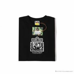 Hypeyourbeast BAPE Baby Milo Sesame Street Plain Tee Shirt'BLACK'