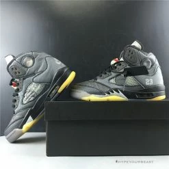 Hypeyourbeast Jordan 5 Retro Off-White Black