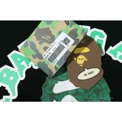 Hypeyourbeast Clothes BAPE Paint Splash Green Camouflage Tee Shirt'BLACK'