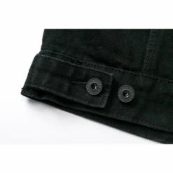 HypeYourBeast Off White Denim Black Jacket - Black Hoodies & Jackets