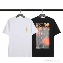 Hypeyourbeast OFF-WHITE Travis Scott Cactus Jack Astronomical Tee Shirt'BLACK'