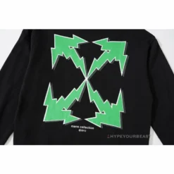 HypeYourBeast Hoodies & Jackets Off-White Green Hoodie - Black