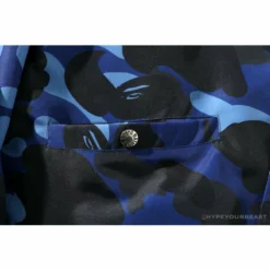 Hypeyourbeast BAPE X RUSSELL ATHLETIC Drawstring Camouflage Sweater'BLUE' Clothes