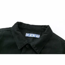 HypeYourBeast Off White Denim Black Jacket - Black Hoodies & Jackets