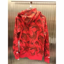 HypeYourBeast Bape Camo Hoodie Red Camouflage