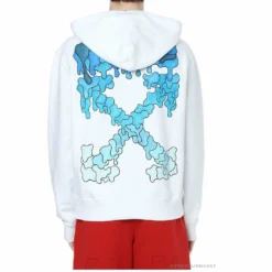 HypeYourBeast Off White Hoodie White BLUE