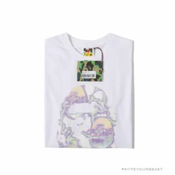 Hypeyourbeast Clothes BAPE Great Ape Head Symphony Lightning Tee Shirt'WHITE'