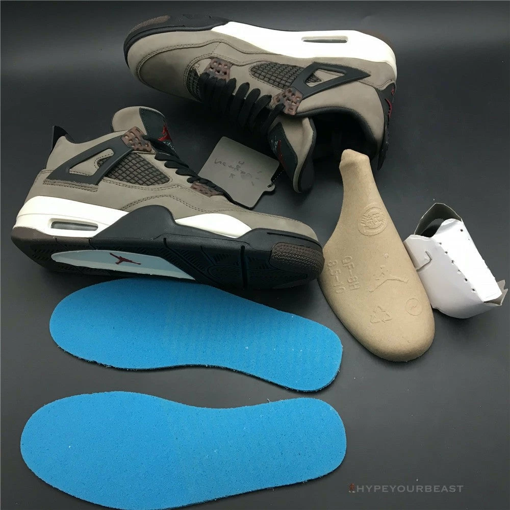 Hypeyourbeast Travis Scott X Air Jordan 4 Dark Mocha