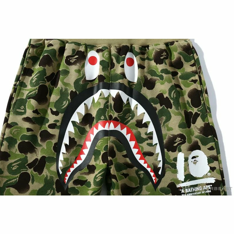 Hypeyourbeast BAPE Chinese Style Ink Camouflage 10th Anniversary Limited Pants 'GREEN'