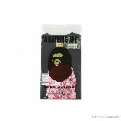 Hypeyourbeast BAPE Japan Limited Edition Pink Cherry Tree Tee Shirt'BLACK' Clothes