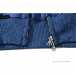 Hypeyourbeast Clothes BAPE Camo Hoodie Shark Head'NAVY BLUE'