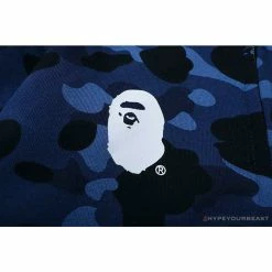 Hypeyourbeast BAPE X PSG Paris Saint-Germain Camouflage Blue Hoodie Clothes