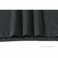 Hypeyourbeast BAPE Messy Letters Upside Down Little Ape Head Tee Shirt'BLACK'