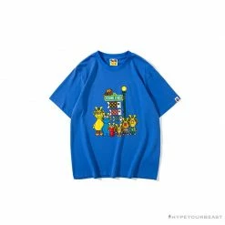 Hypeyourbeast BAPE Baby Milo Sesame Street Carp Streamer Tee Shirt 'BLUE'