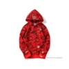 HypeYourBeast Bape Camo Hoodie Red Camouflage