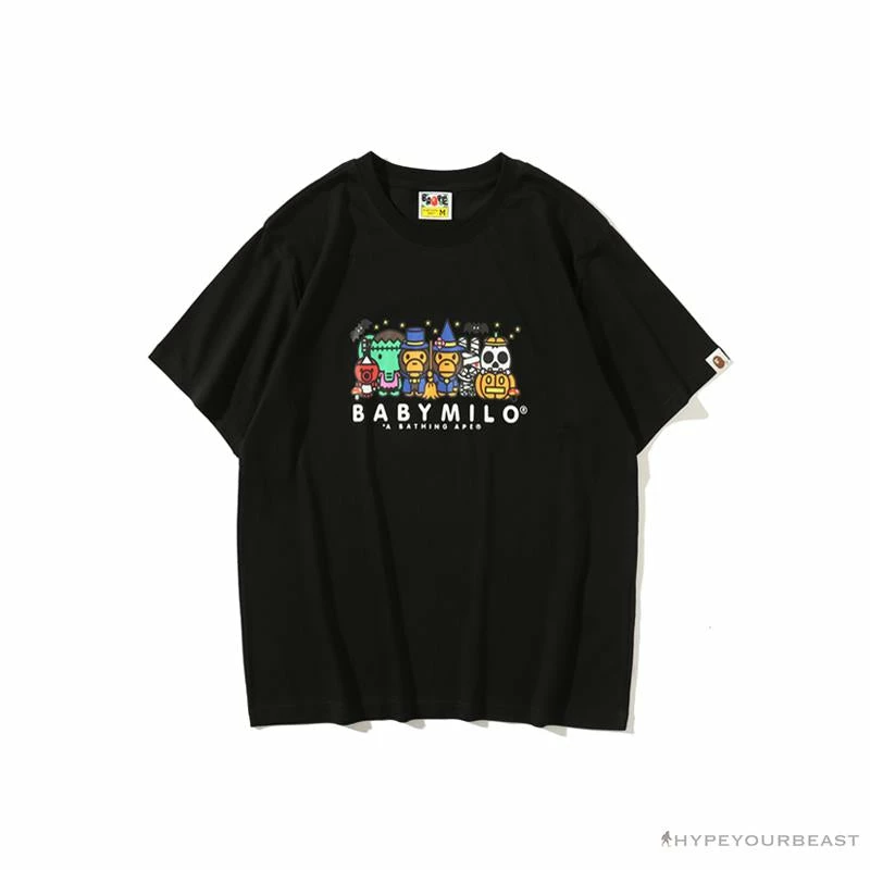 Hypeyourbeast BAPE Baby Milo Halloween Tee Shirt 'BLACK'
