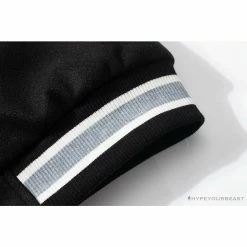 Hypeyourbeast BAPE Embroidered STA Star Stitched Woolen Baseball Jacket'BLACK'