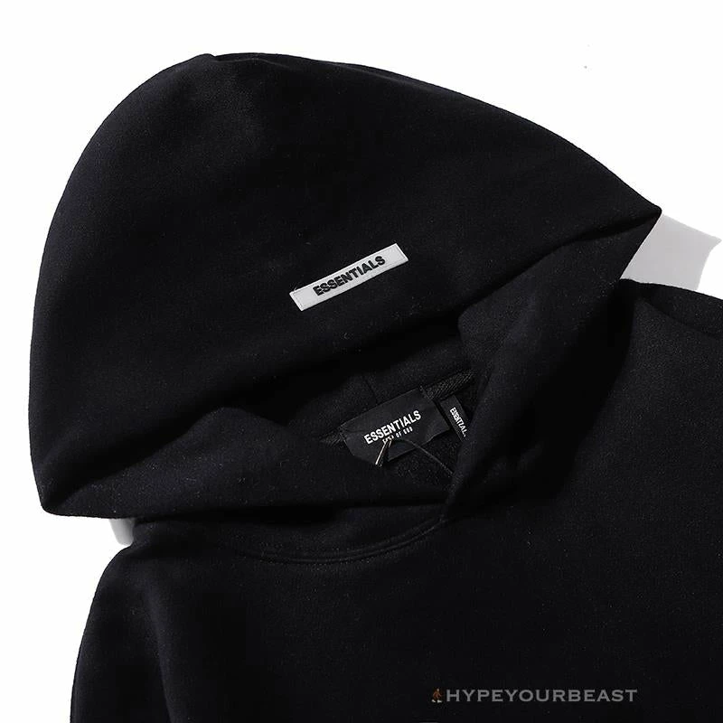HypeYourBeast FOG Hoodie Reflective ‘ESSENTIALS’ Black Hoodies & Jackets