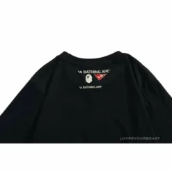 Hypeyourbeast Clothes BAPE Shark Head Crazy Patch Tee Shirt