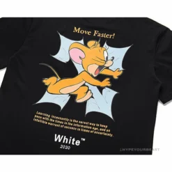 Hypeyourbeast T-Shirts OFF-WHITE Handsome Jerry Arrow Tee Shirt'BLACK'