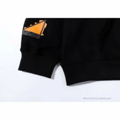 Hypeyourbeast OFF-WHITE Pink Orange Arrow Hoodie'BLACK' Hoodies & Jackets
