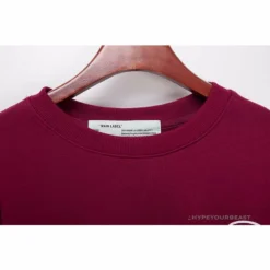 Hypeyourbeast OFF-WHITE Rubber Strip Arrow Long Sleeve Shirt'WINE RED' Shirts