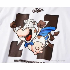 Hypeyourbeast T-Shirts OFF-WHITE Arrow Flying Cow Tee Shirt'WHITE'