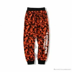 Hypeyourbeast BAPE X XO Camouflage Red Pants Clothes