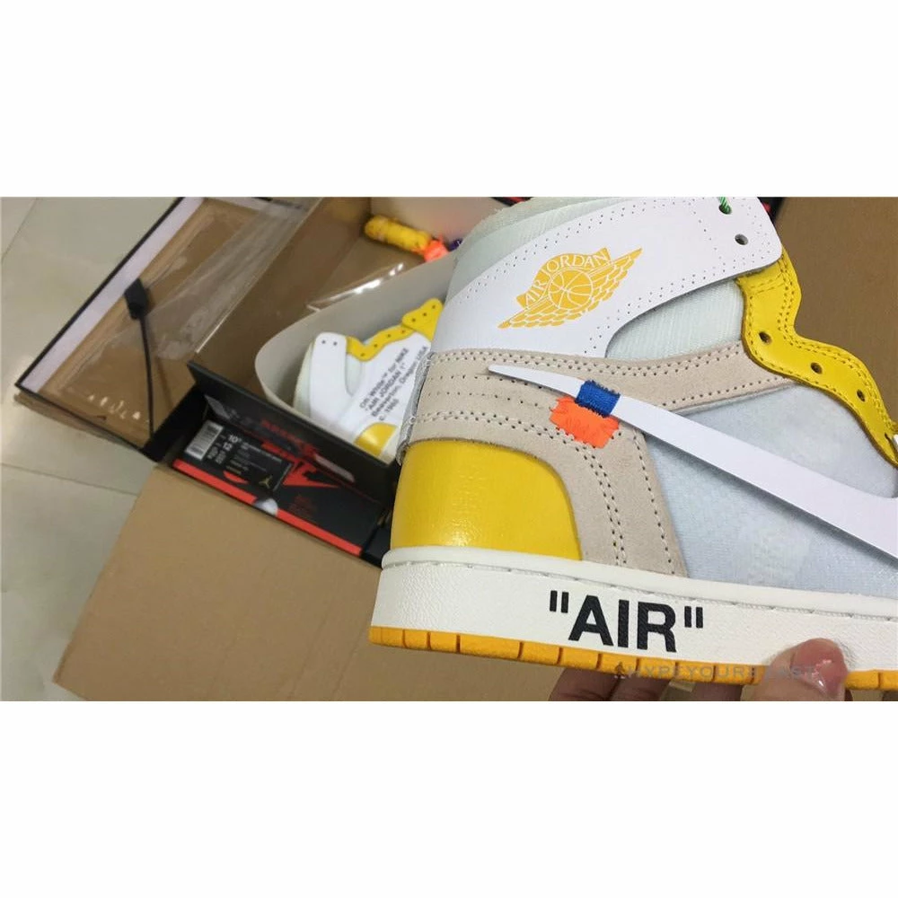 Hypeyourbeast Off-White X Air Jordan 1 High Canary Yellow