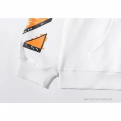 Hypeyourbeast Hoodies & Jackets OFF-WHITE Pink Orange Arrow Hoodie'WHITE'