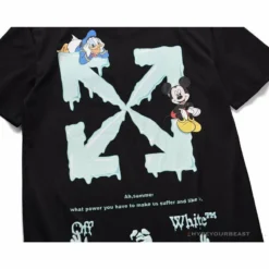 Hypeyourbeast OFF-WHITE Mickey Limited Arrow Tee Shirt'BLACK' T-Shirts