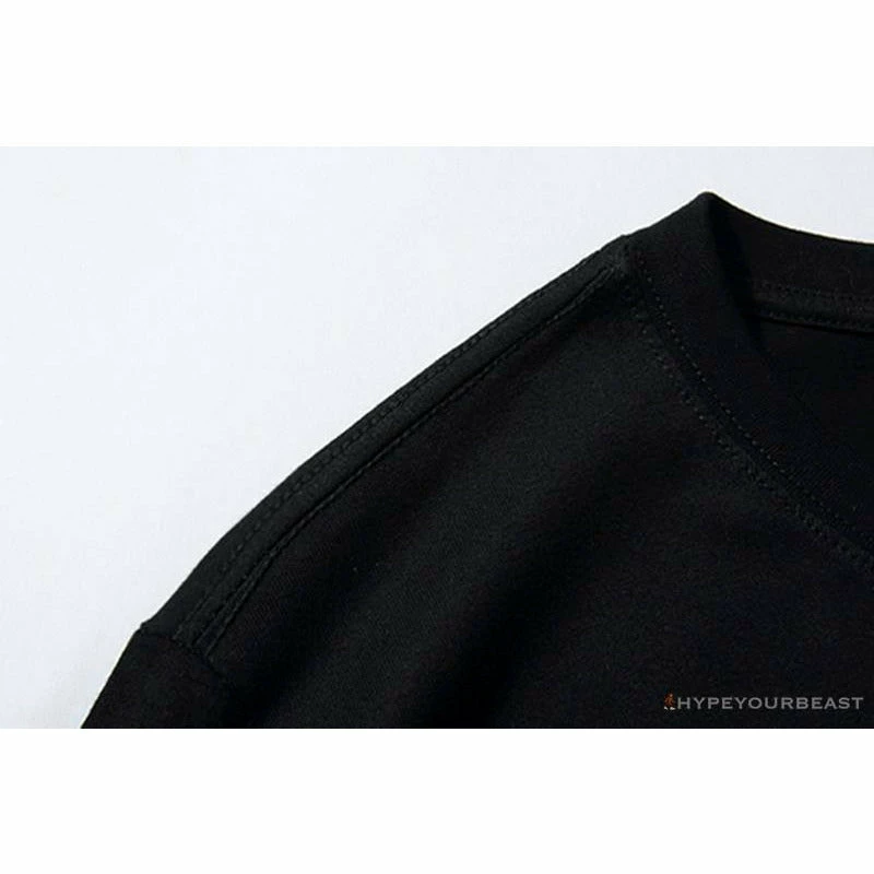 Hypeyourbeast Clothes BAPE Luminous Spots Camouflage Great Ape Man Black Head Cotton Short Sleeve Tee Shirt 'BLACK'