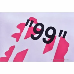 Hypeyourbeast OFF-WHITE 99 X Pink Arrow Shorts'WHITE' Pants