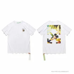 Hypeyourbeast T-Shirts OFF-WHITE Disney Spring X Summer Mickey With Pluto Tee Shirt'WHITE'