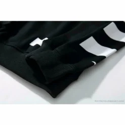 Hypeyourbeast Shirts OFF-WHITE Classic Basic Cotton Terry Round Long Sleeve Shirt'BLACK'