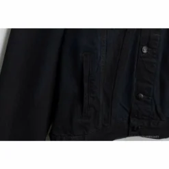 Hypeyourbeast OFF-WHITE Autumn And Winter New ️Back Blue Arrow Wash Denim Jacket Hoodies & Jackets