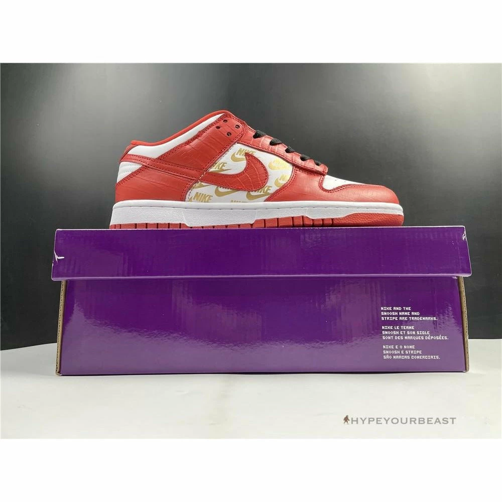 HypeYourBeast Nike SB Dunk Low Gold Red