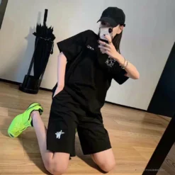 Hypeyourbeast T-Shirts OFF-WHITE Daisy Graffiti Arrow Conley Tee Shirt'BLACK'