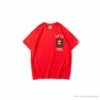 Hypeyourbeast BAPE KIDS Small Net Pocket Ape Man Head Tee Shirt 'RED' Clothes
