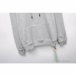 Hypeyourbeast Hoodies & Jackets OFF-WHITE Hand-Painted Utility Pole Worker Hoodie'GREY'
