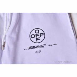 Hypeyourbeast OFF-WHITE 99 X Pink Arrow Shorts'WHITE' Pants