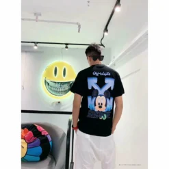 Hypeyourbeast OFF-WHITE Disney Spring X Summer Mickey Arrow Tee Shirt'BLACK' T-Shirts