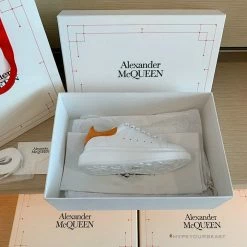 Hypeyourbeast Alexander McQueen Women's White / Orange Sneaker