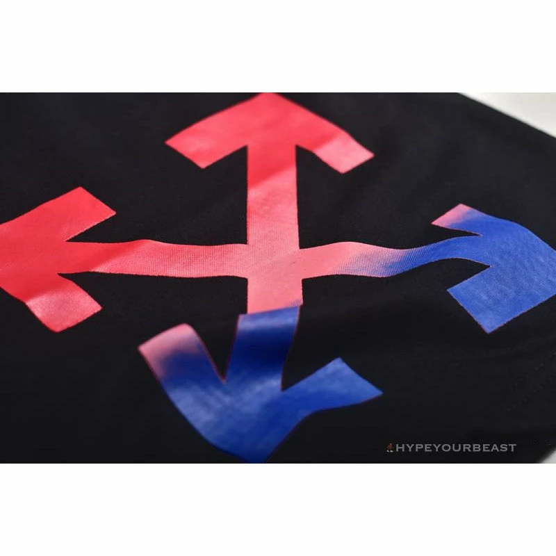 Hypeyourbeast Pants OFF-WHITE Gradient Series Shorts 'BLACK'