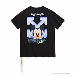 Hypeyourbeast OFF-WHITE Disney Spring X Summer Mickey Arrow Tee Shirt'BLACK' T-Shirts