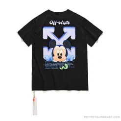 Hypeyourbeast OFF-WHITE Disney Spring X Summer Mickey Arrow Tee Shirt'BLACK' T-Shirts