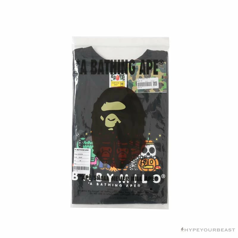 Hypeyourbeast BAPE Baby Milo Halloween Tee Shirt 'BLACK'