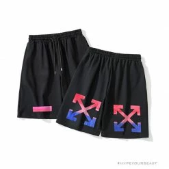 Hypeyourbeast Pants OFF-WHITE Gradient Series Shorts'BLACK'